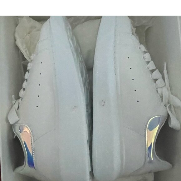 Alexander McQueen's Iridescent Suede Sneakers - Picture 3 of 5